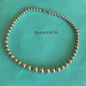 Tiffany graduated ball necklace